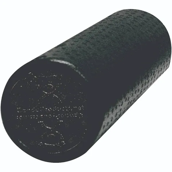 CanDo Foam Roller Black Composite Extra Firm 6&#034;x18&#034; Round  1 EA