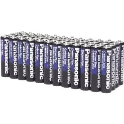 Panasonic 100 Pack Wholesale Lot Super Heavy Duty AAA Batteries