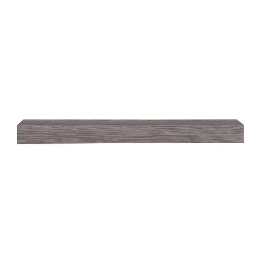 Pearl Mantels Zachary Non-Combustible Natural Wood Look 60" Shelf Little River Finish