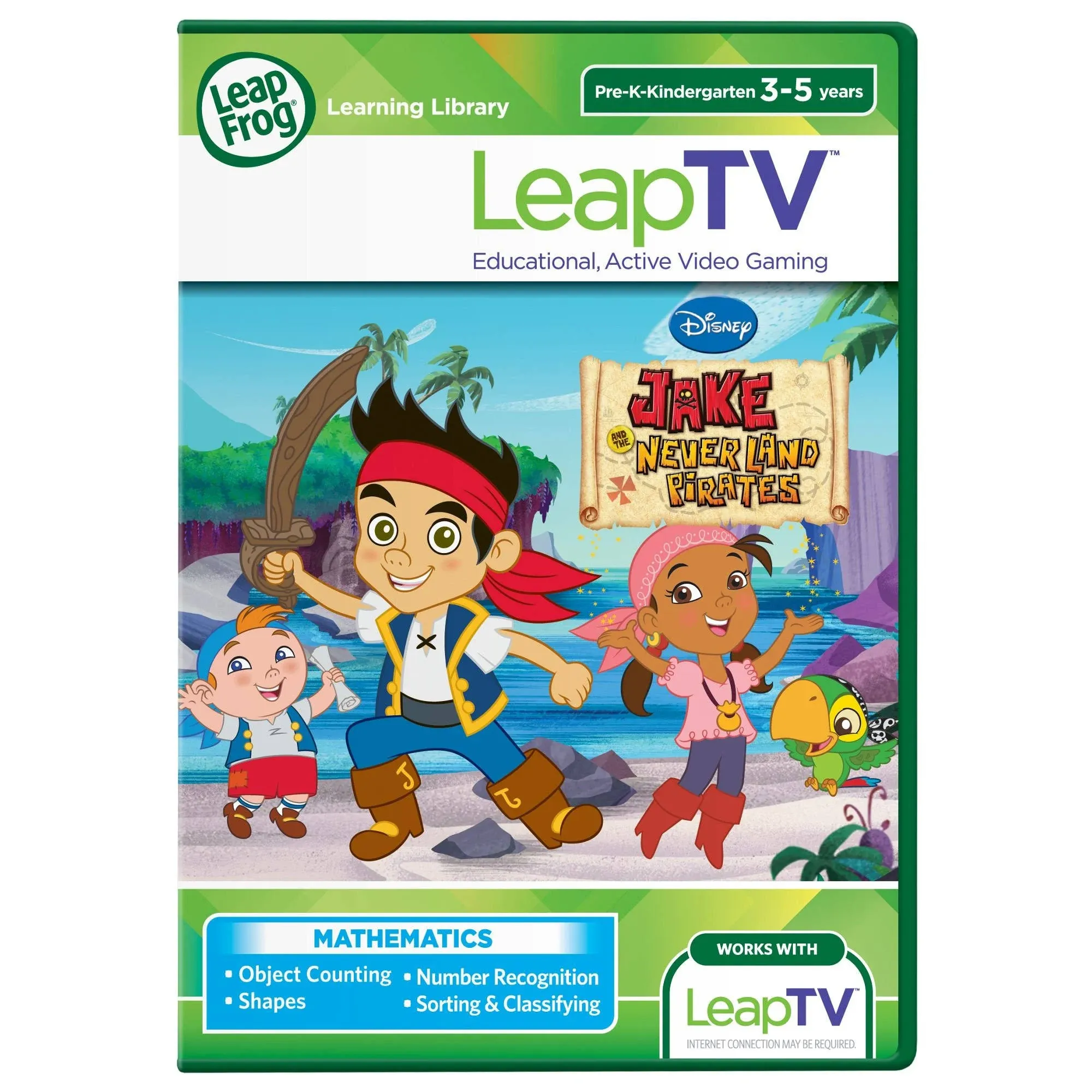 Leapfrog LeapTV Disney Jake and The Never Land Pirates Educational, Video Game