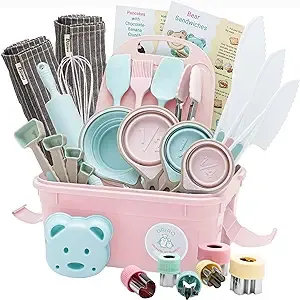 Baking Set for kids Real Cooking Set for kids girl and Boy Adult and Kid Aprons  | eBay