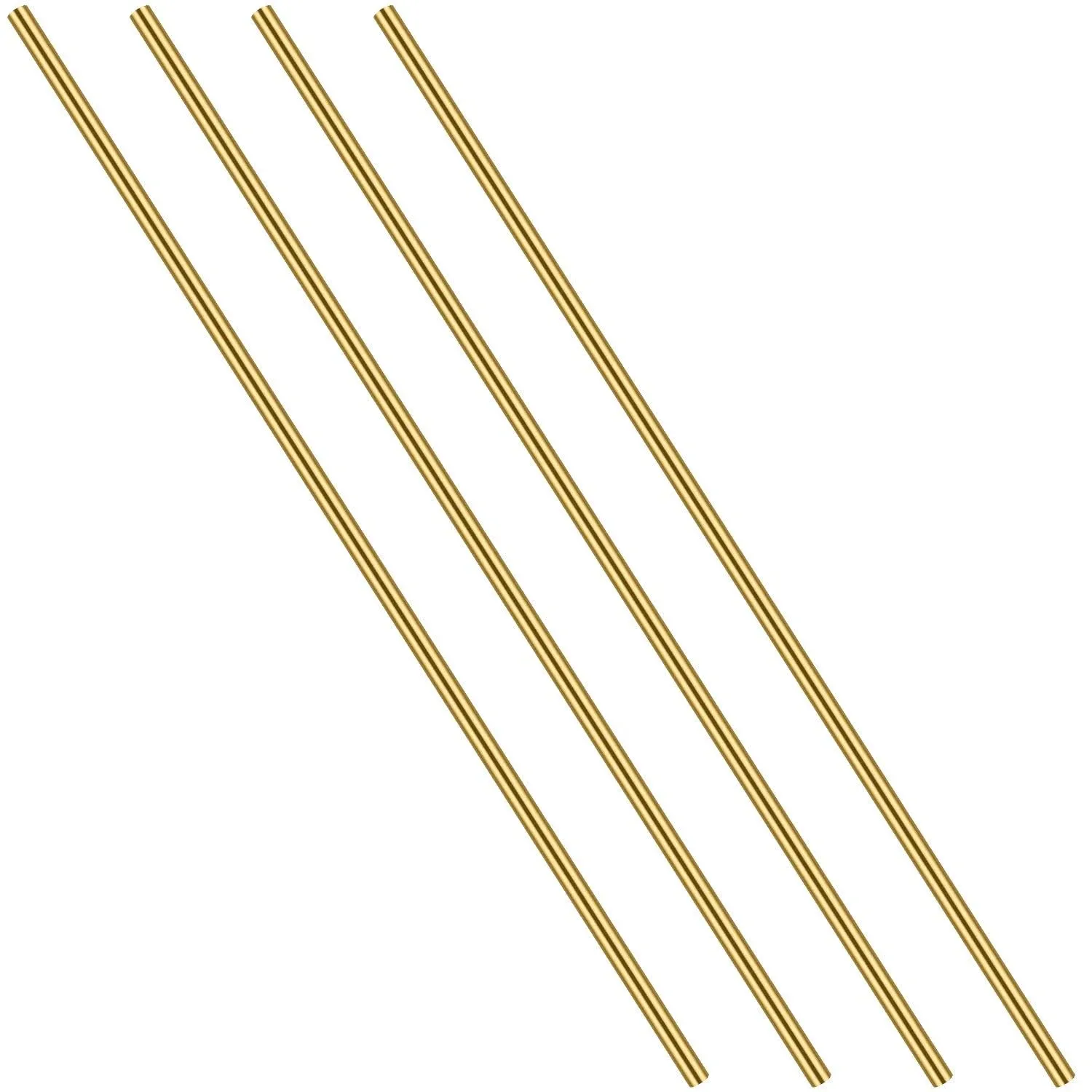 1/4 Inch Brass Round Rod, Favordrory 4PCS Brass Round Rods Lathe Bar Stock, 1/4 Inch in Diameter 14 Inches in Length