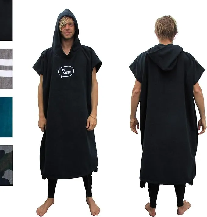 Ho Stevie! Surf Poncho - Warm and Soft - Easily Change in/Out of Wetsuit Without Towel Falling Down