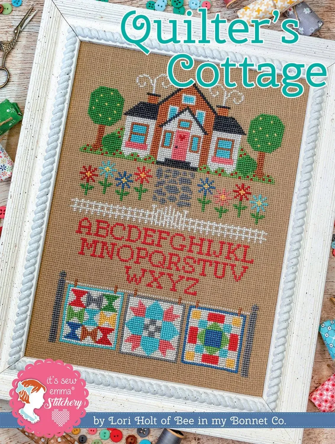 "Counted Cross Stitch, QUILTER'S COTTAGE Pattern by Lori Holt"