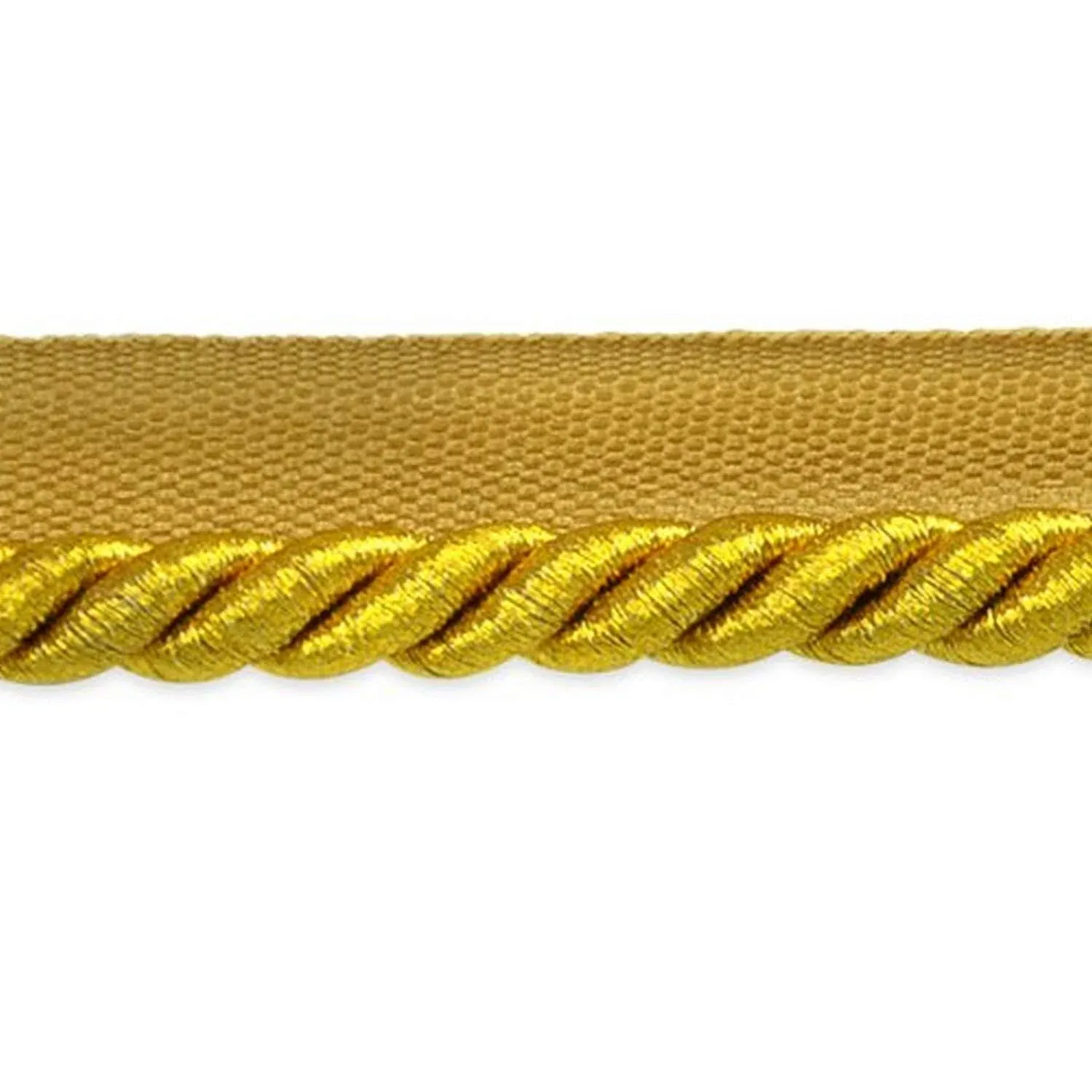 Expo 20 Yards of Nicholas 3/8' Twisted Lip Cord Trim, Gold