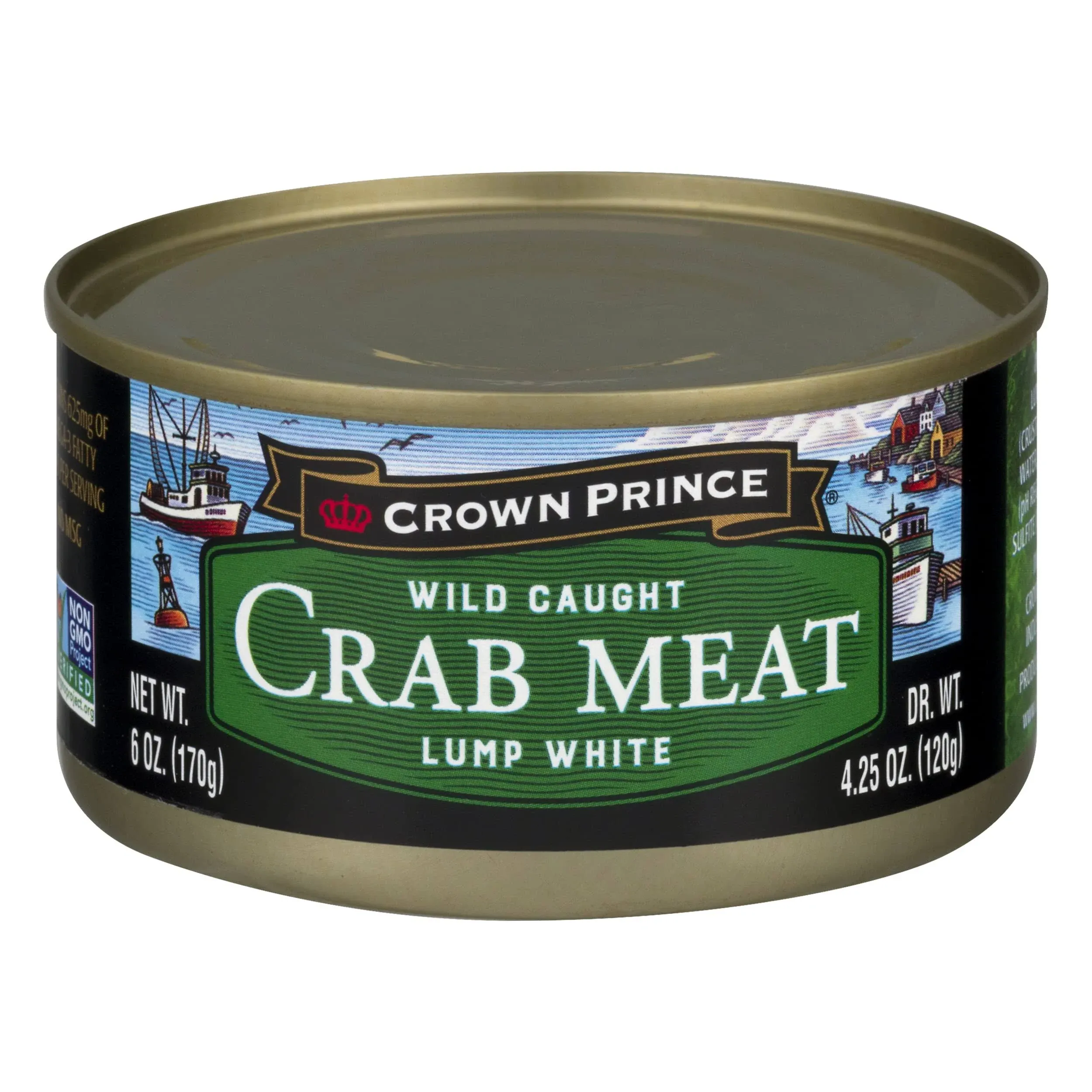 Crown Prince Lump White Crab Meat, 6-Ounce Cans (Pack of 12)