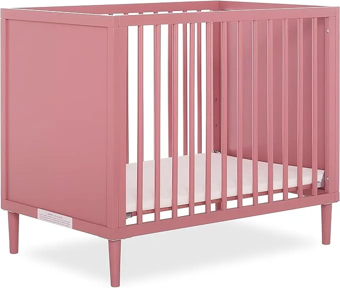 Dream On Me Lucas Mini Modern Crib with Rounded Spindles