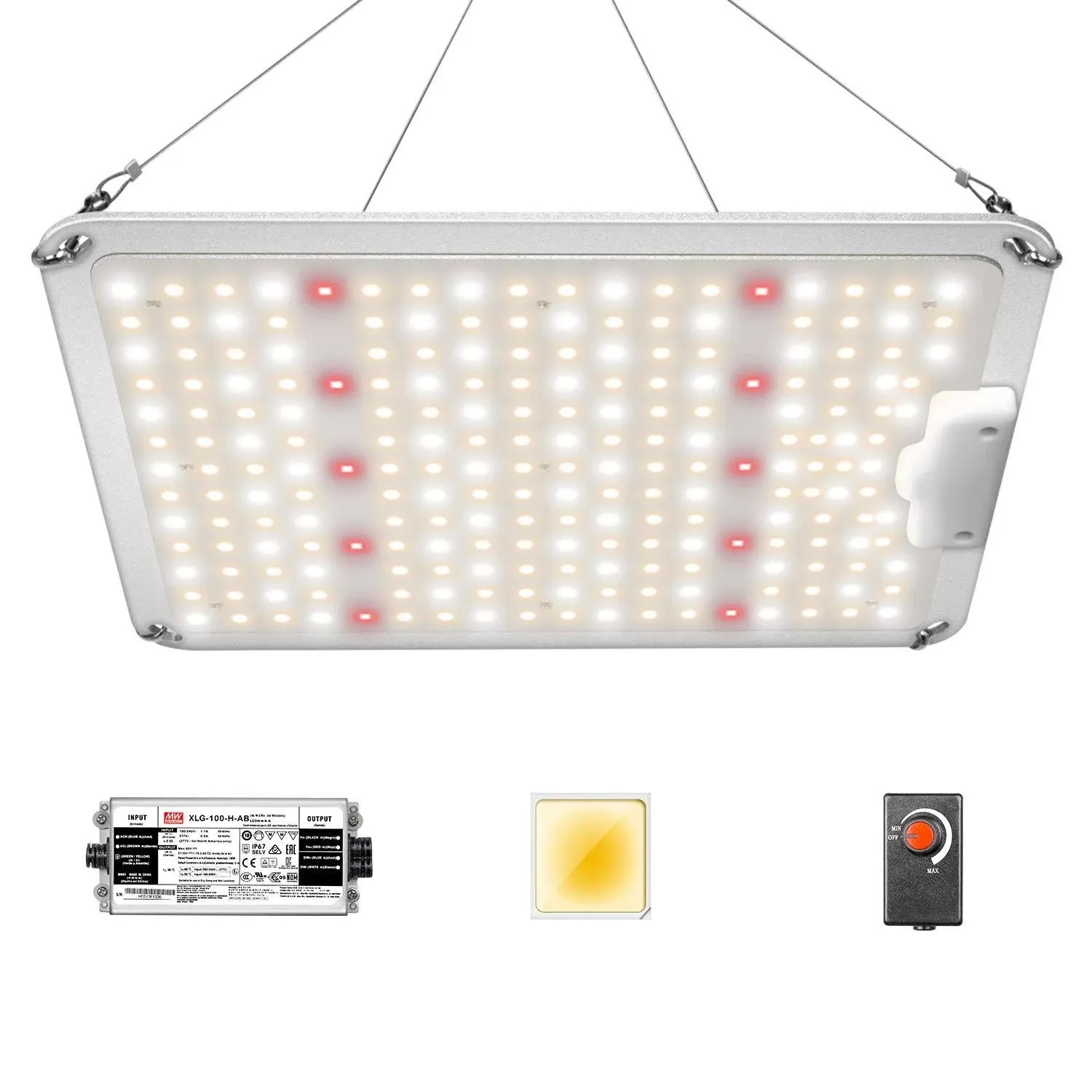 iPower 1050W Sunlike Dimmable Full Spectrum LED Grow Light for Hydroponics Tent