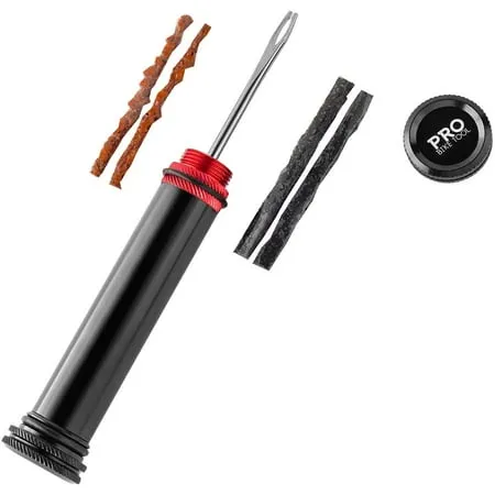 PRO BIKE TOOL Tubeless Bike Tire Repair Kit – Handlebar Insert (Black)