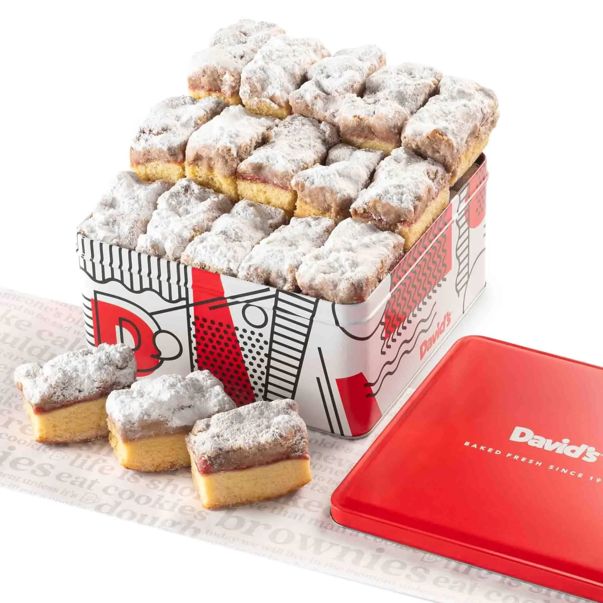 David&#039;s Cookies Fresh Baked Gourmet Crumb Cake Food Gift Basket - Gourmet Cru...