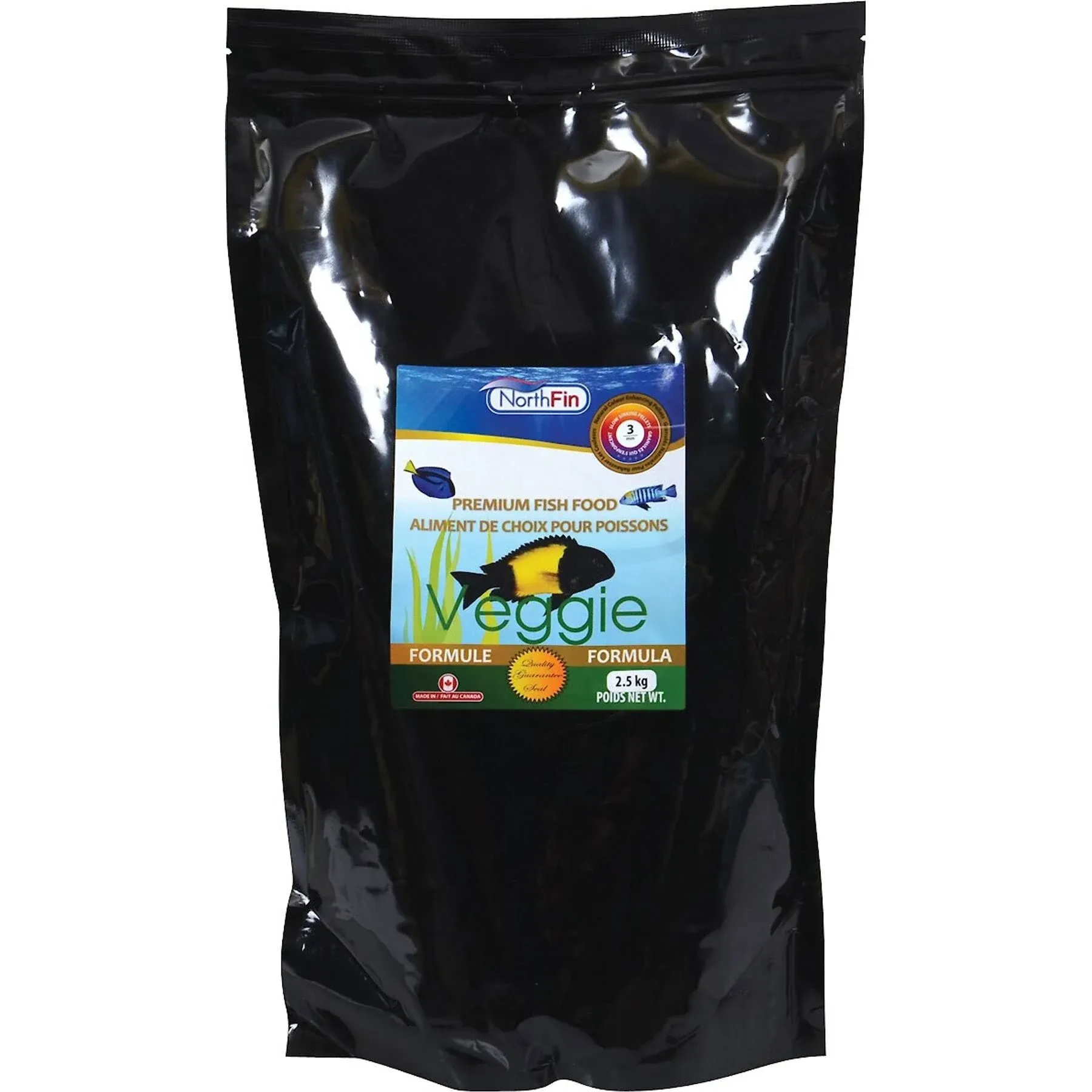 Northfin Veggie Formula - 3 mm Sinking Pellets - 2.5 kg