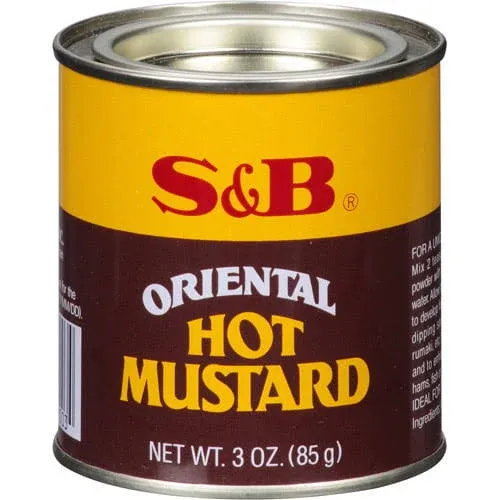 S&B Oriental Hot Mustard 3 oz Pack of 3