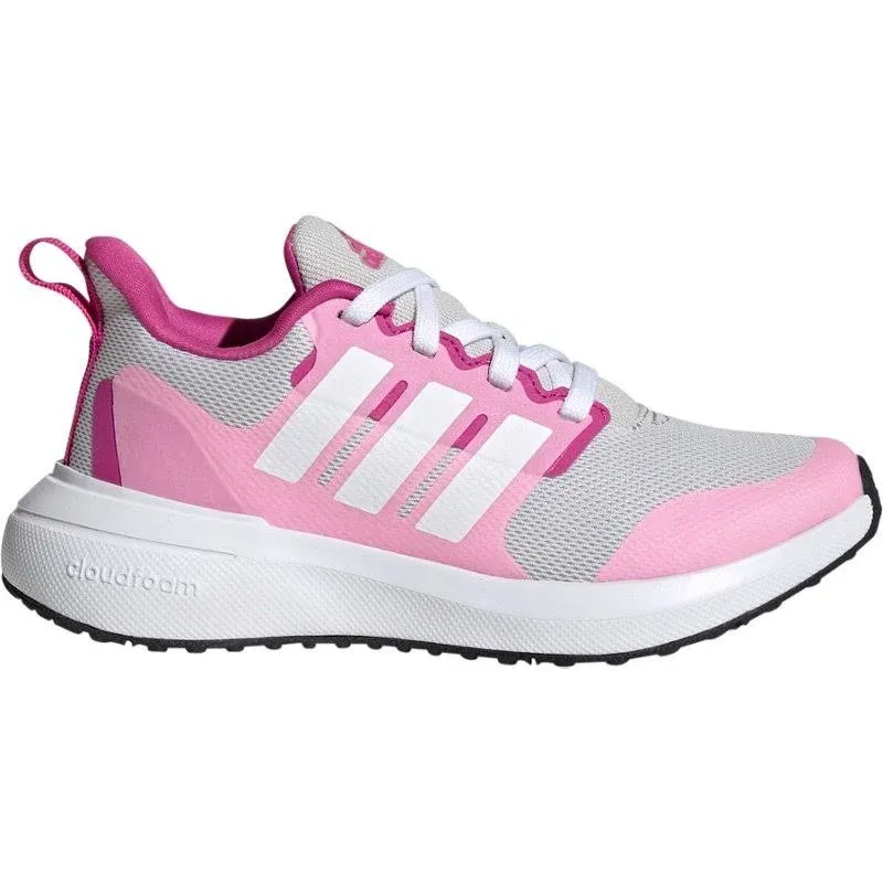 Adidas Kids Fortarun 2.0 (Little Kid/Big Kid) Girl's Shoes Grey : 6 Big Kid M