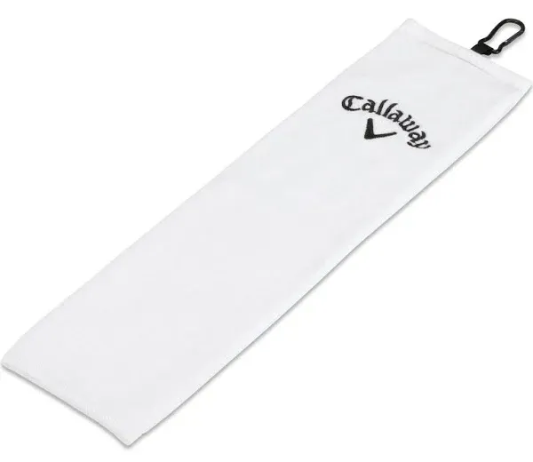 Callaway Tri-Fold Golf Towel, White