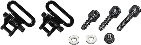 Allen Company Swivel Set for Bolt Action Rifles, fits 1" Slings , Black