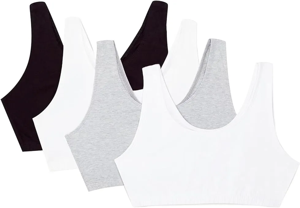 Fruit of the Loom Women's Built Up Tank Style Sports Bra Value Pack