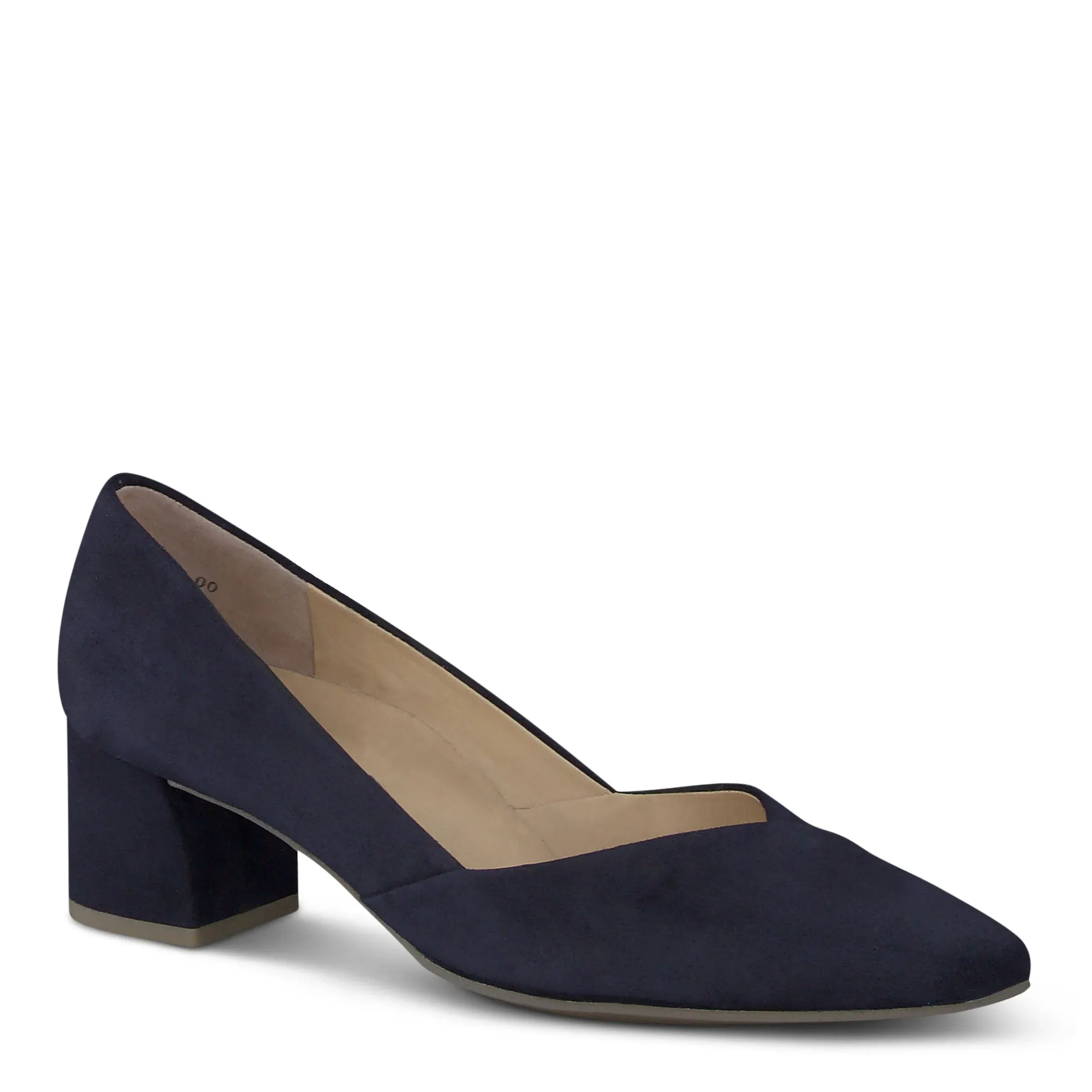 Paul Green Rendi Pointed Toe Pump in Blue Suede