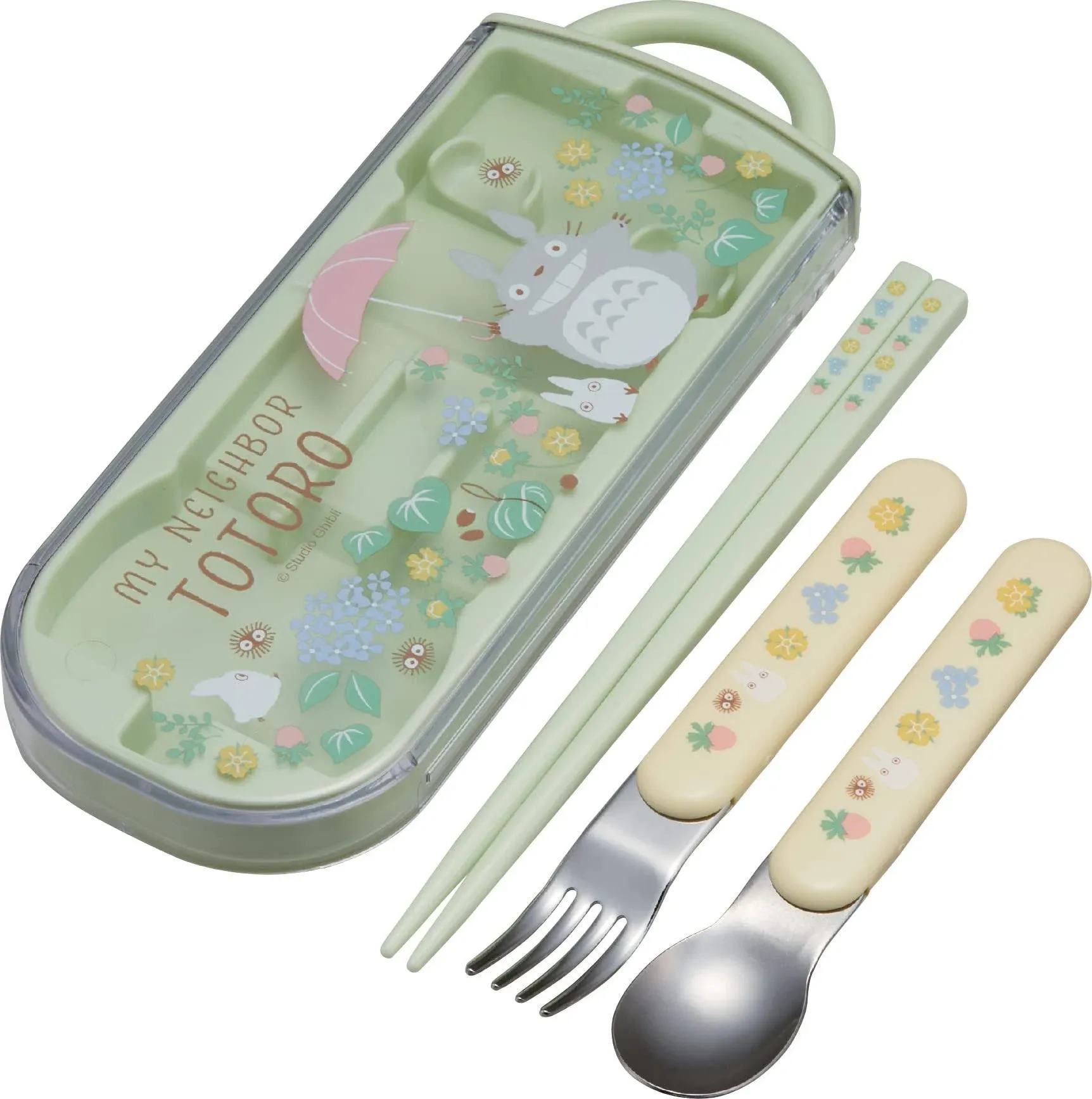 My Neighbor Totoro Utensil Set - Includes Reusable Fork, Spoon, Chopsticks an...