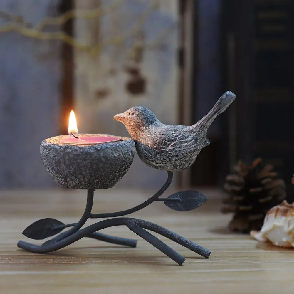 Marbrasse Votive Candle Holders, Vintage Home Decor Centerpiece, Iron Branches ...