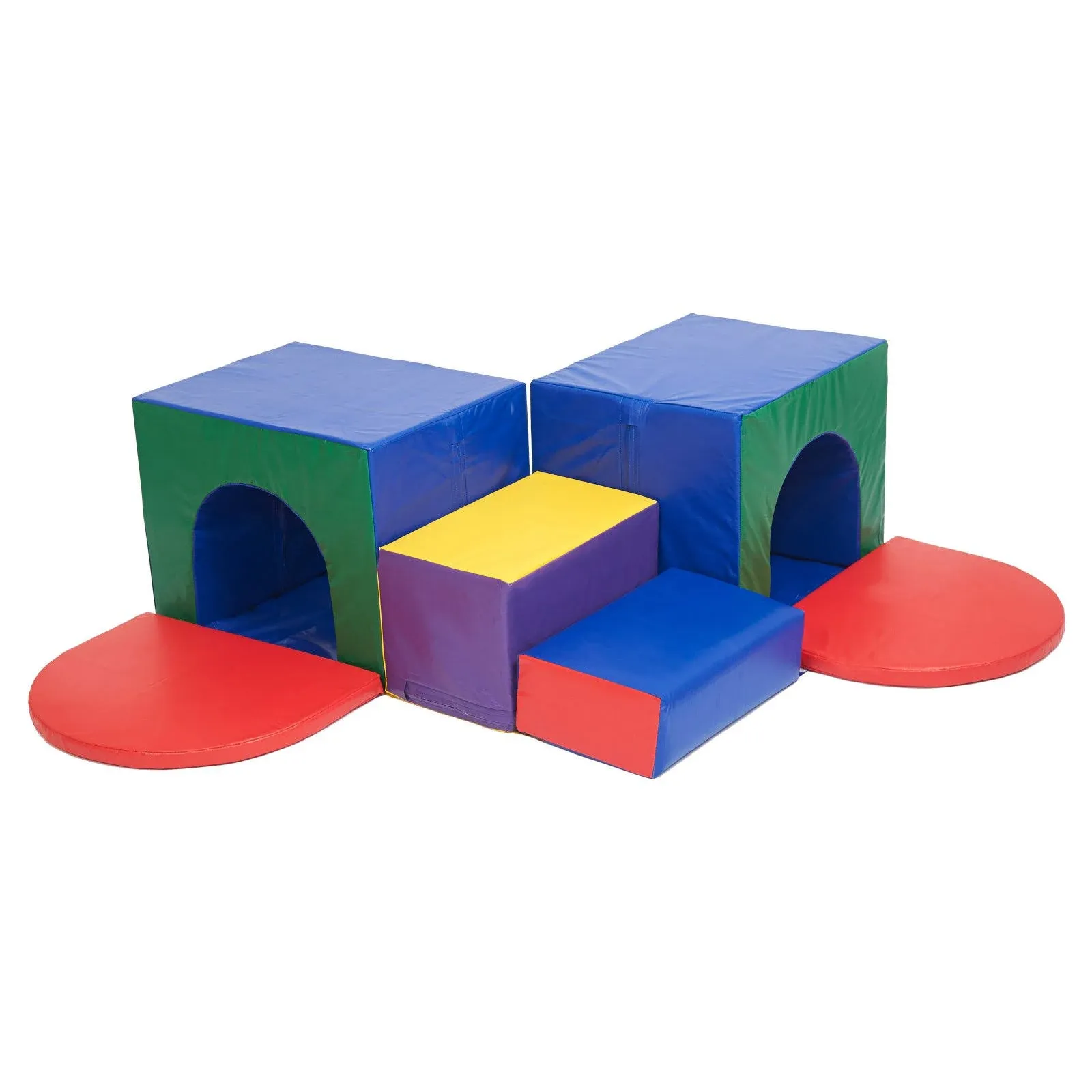 ECR4Kids SoftZone Corner Tunnel Maze Foam Climber Indoor Active Play for Toddlers - Assorted