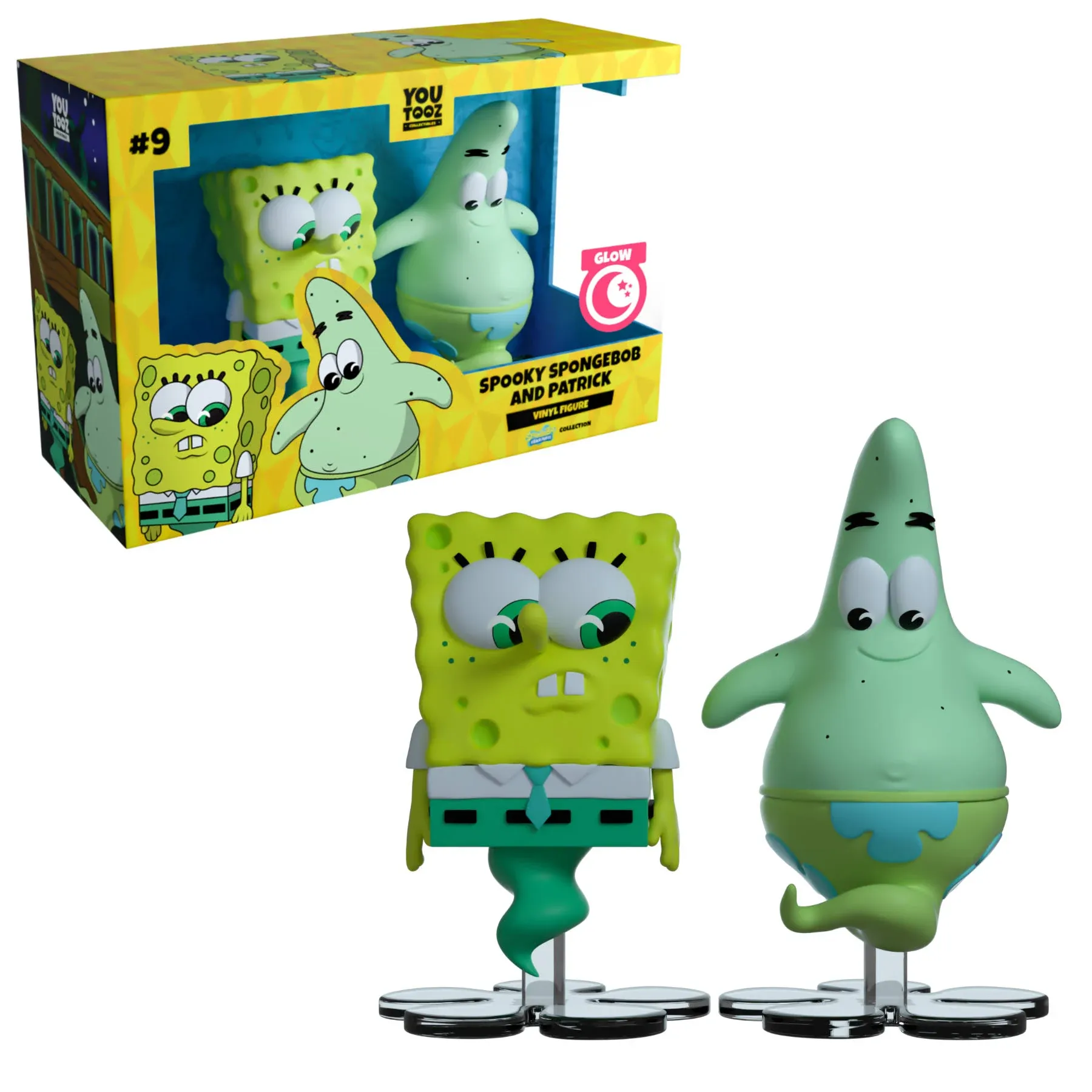 SpongeBob SquarePants Spooky SpongeBob and Patrick Glow in the Dark Vinyl Figure