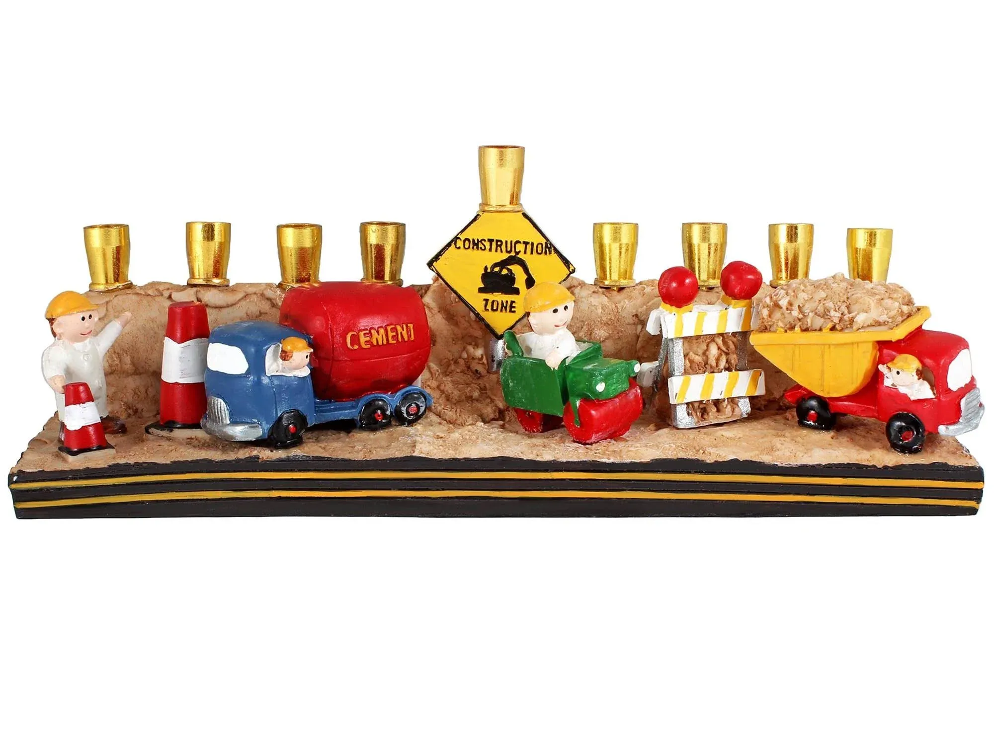 Polyresin Construction Menorah