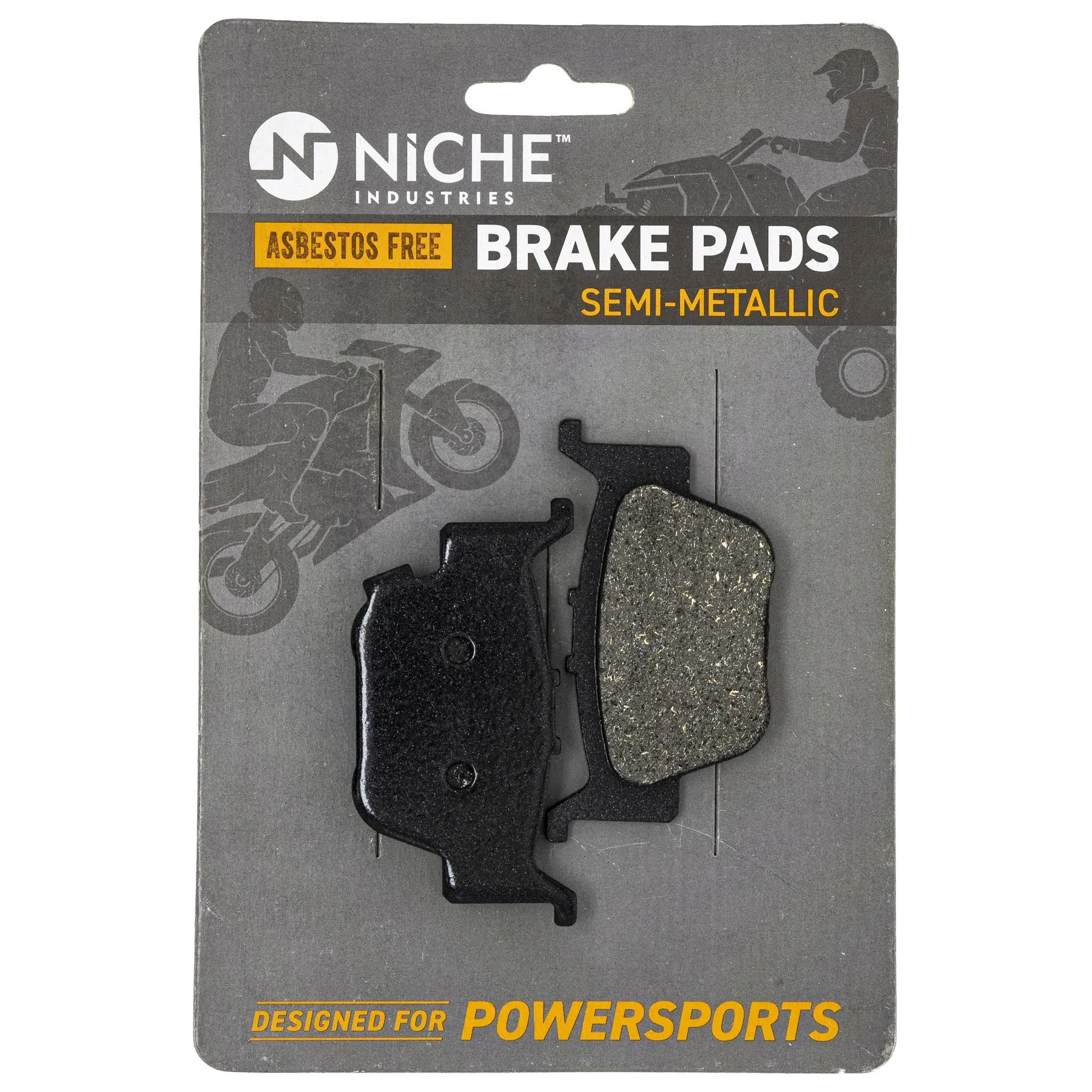 Brake Pad Set for Honda 06435-HN8-016 Rear Center Semi-Metallic