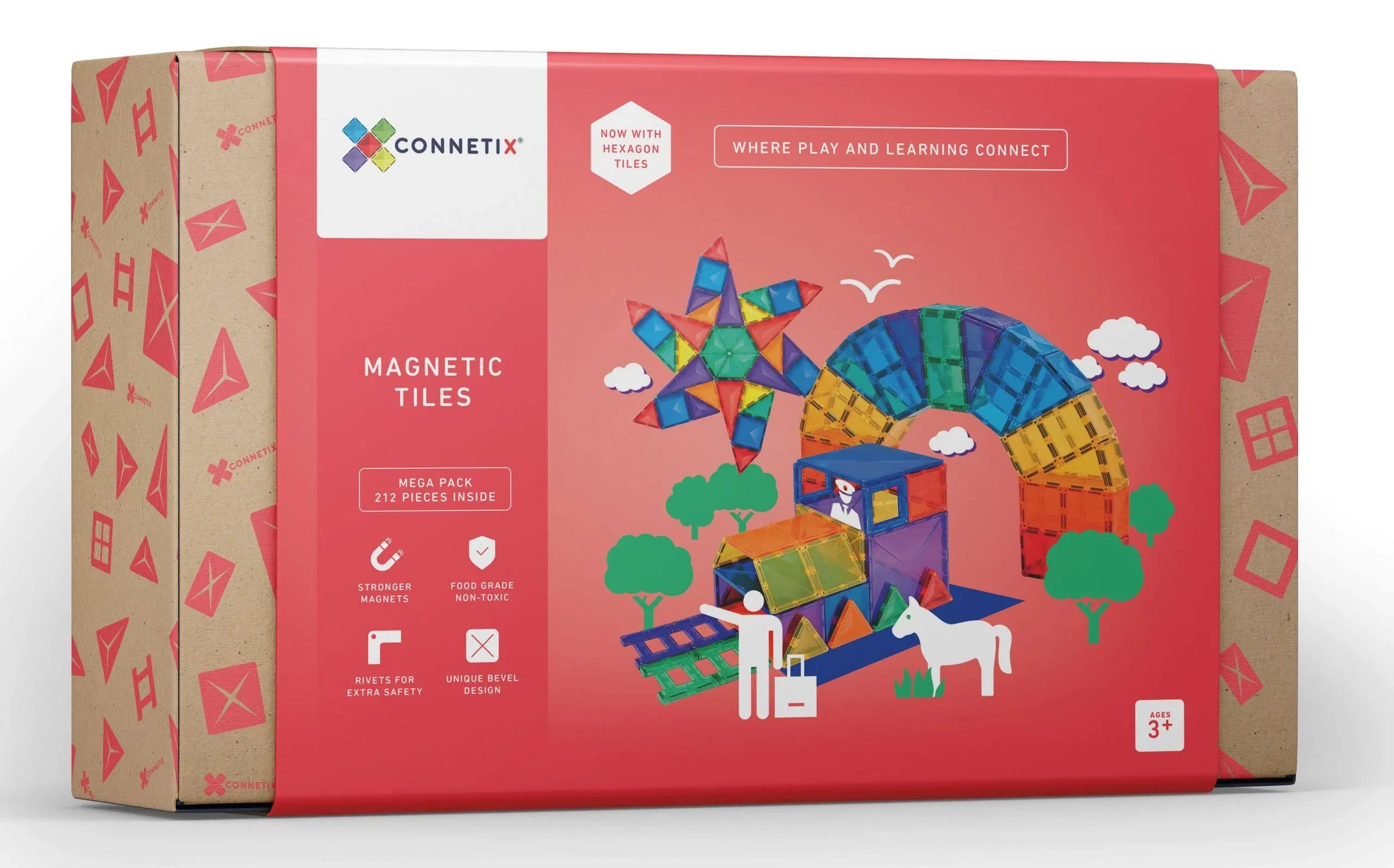 Connetix Tiles Rainbow 212 Mega Pack