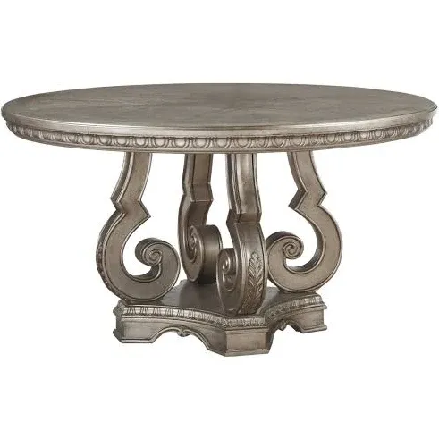 ACME Northville Antique Silver Dining Table Model 66915