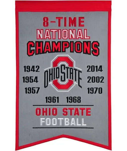 NCAA Ohio State Buckeye Champions Banner