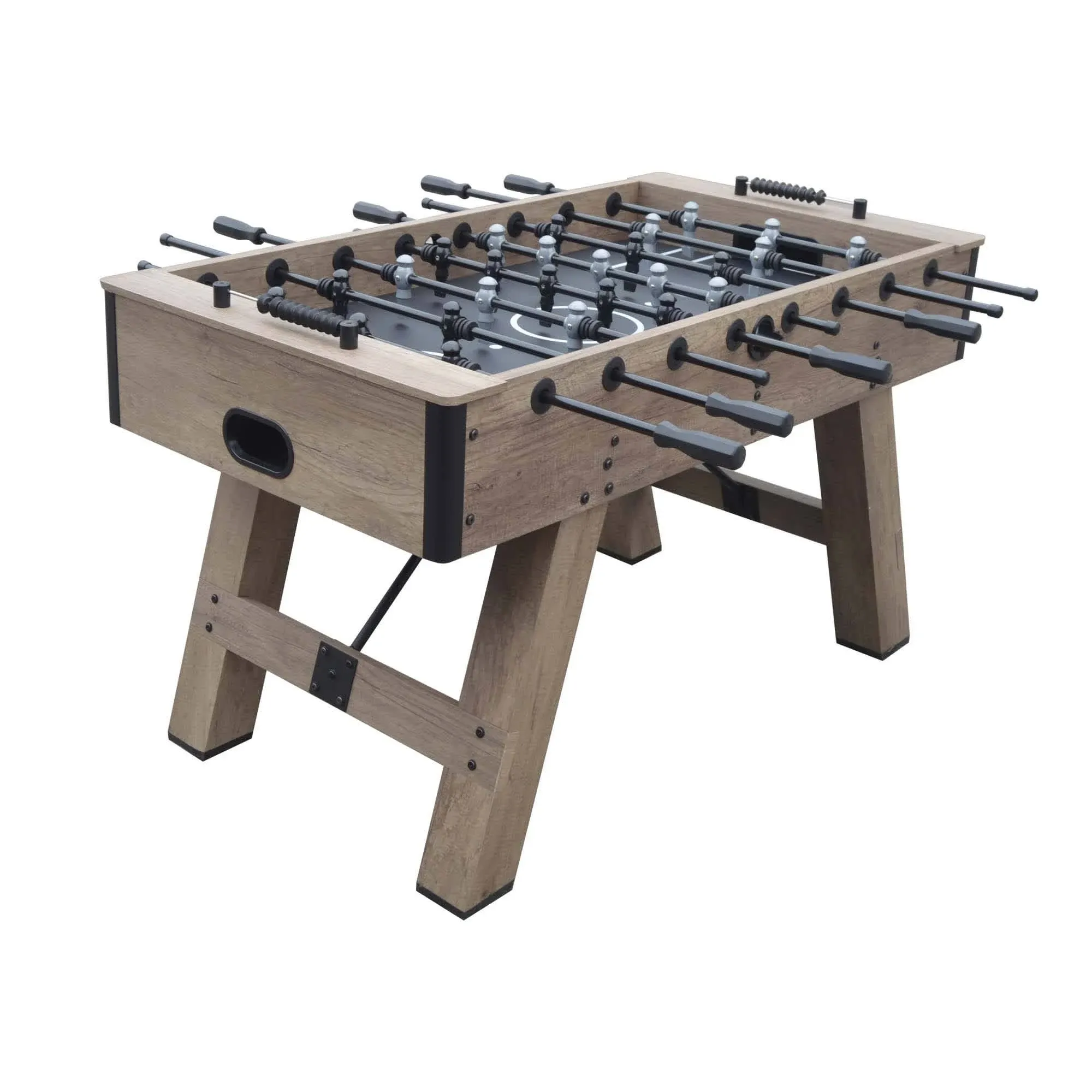 Hathaway Braxton 55-in Competition Foosball Table, Arcade Table Soccer, Perfect for Family Game or Recreation Rooms, Includes (2) 36-mm ABS Foosballs and Built in Ball Returns