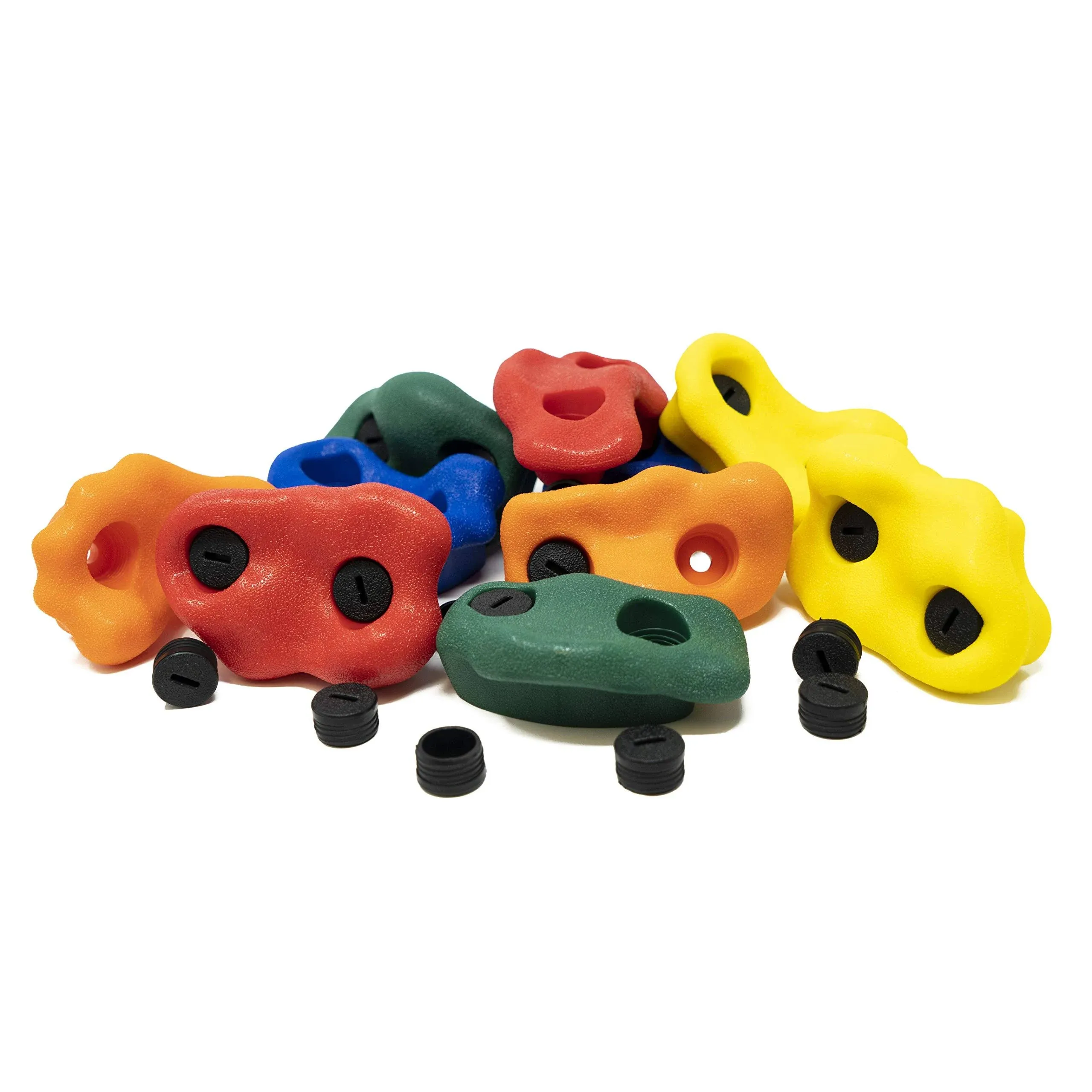 Squirrel Products Kids Rock Climbing Holds with Safety Rock Plugs to Protect ...