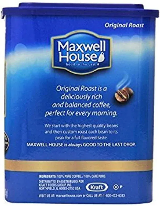 Maxwell House, Filter Packs, Original Roast, 10 Count, 5.3oz Container (Pack of 2)