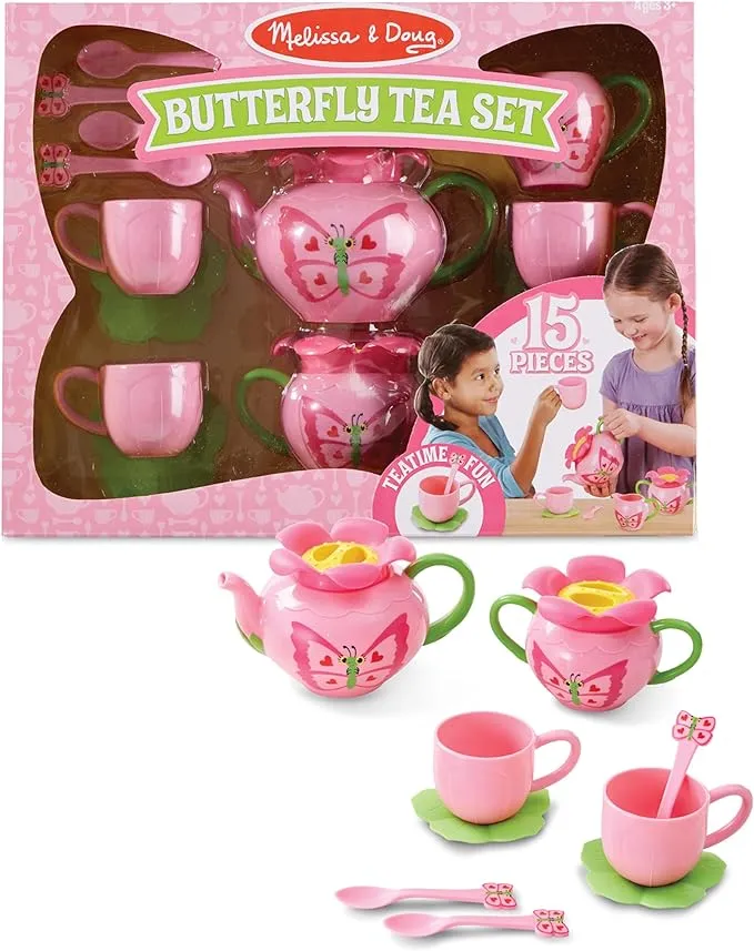 Melissa & Doug Bella Butterfly Play Tea Set