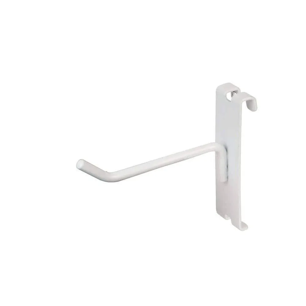 4 inch Gridwall Hooks for Grid Panel Display - 50 Pcs Box - 1/4 inch Dia Wire - Standard Duty - White Color