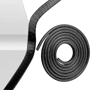 Car Door Edge Guards,Rubber Seal Protector U Shape Edge Trim Door Edge Protection Fit for Most Car (16FT, Black)