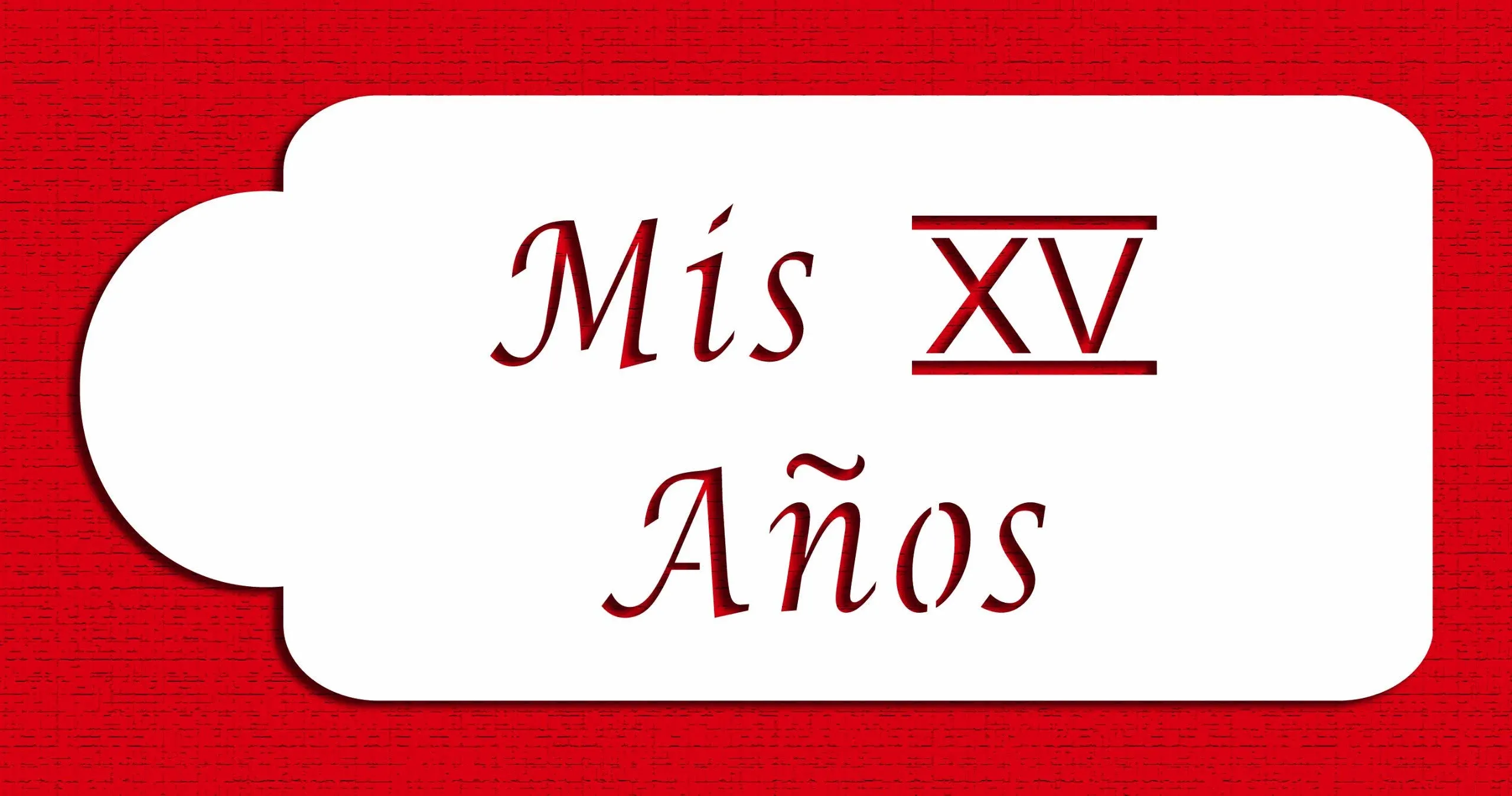 Designer Stencils Mis XV Anos Cake Stencil, Beige/semi-transparent