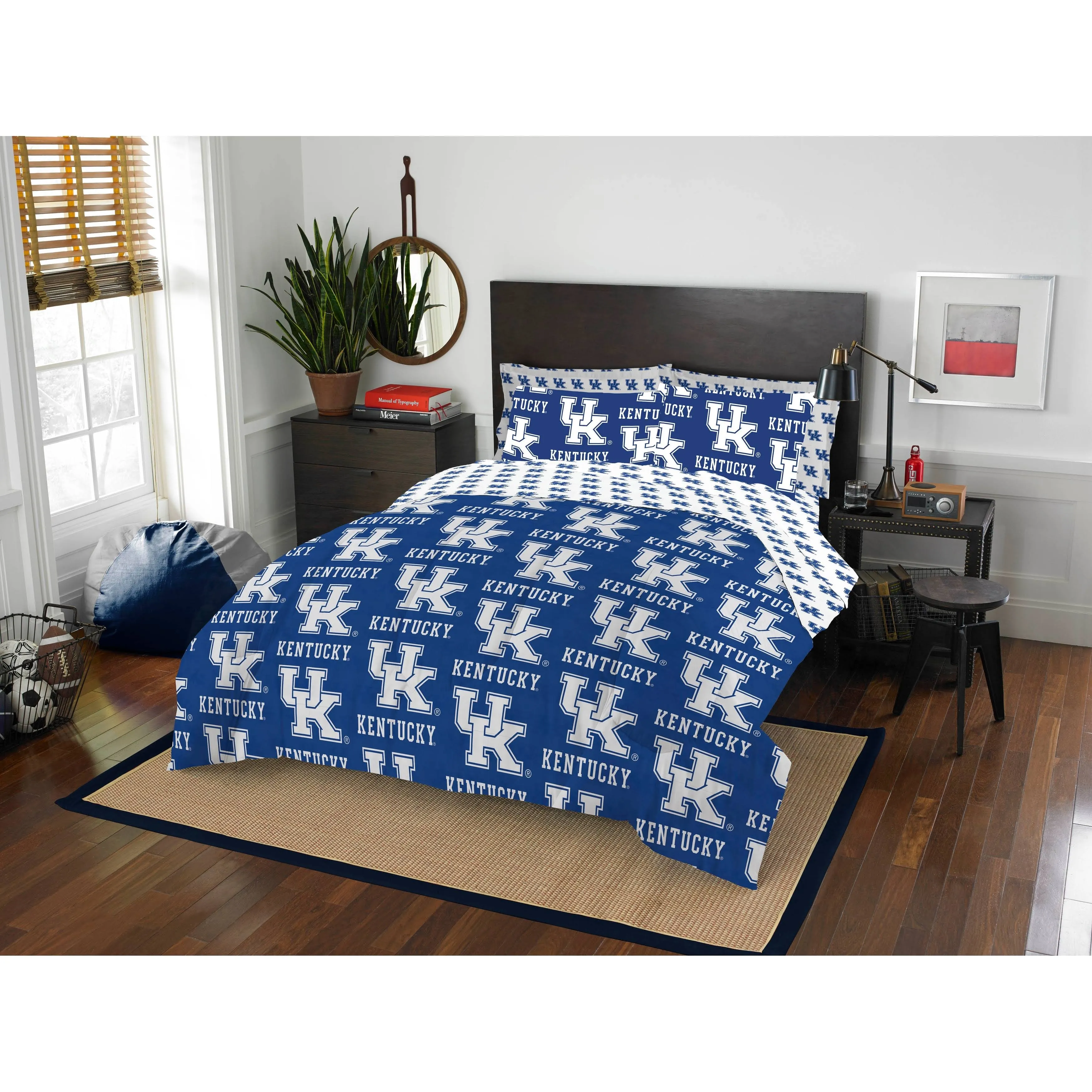 Kentucky Wildcats 7 Piece Queen Bed in a Bag Set