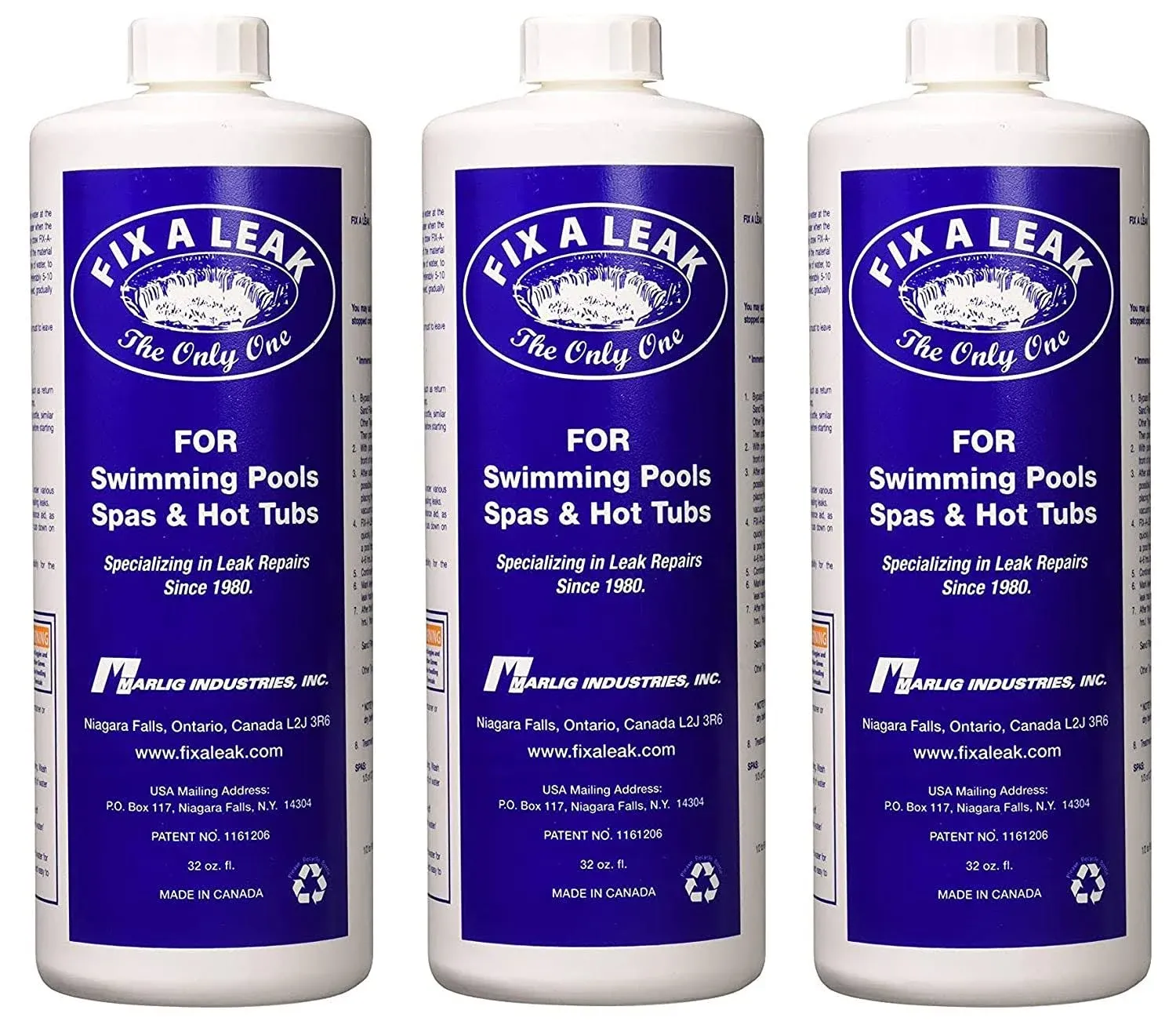 Fix A Leak Pool Leak Sealer - 32 oz (Three Pack)