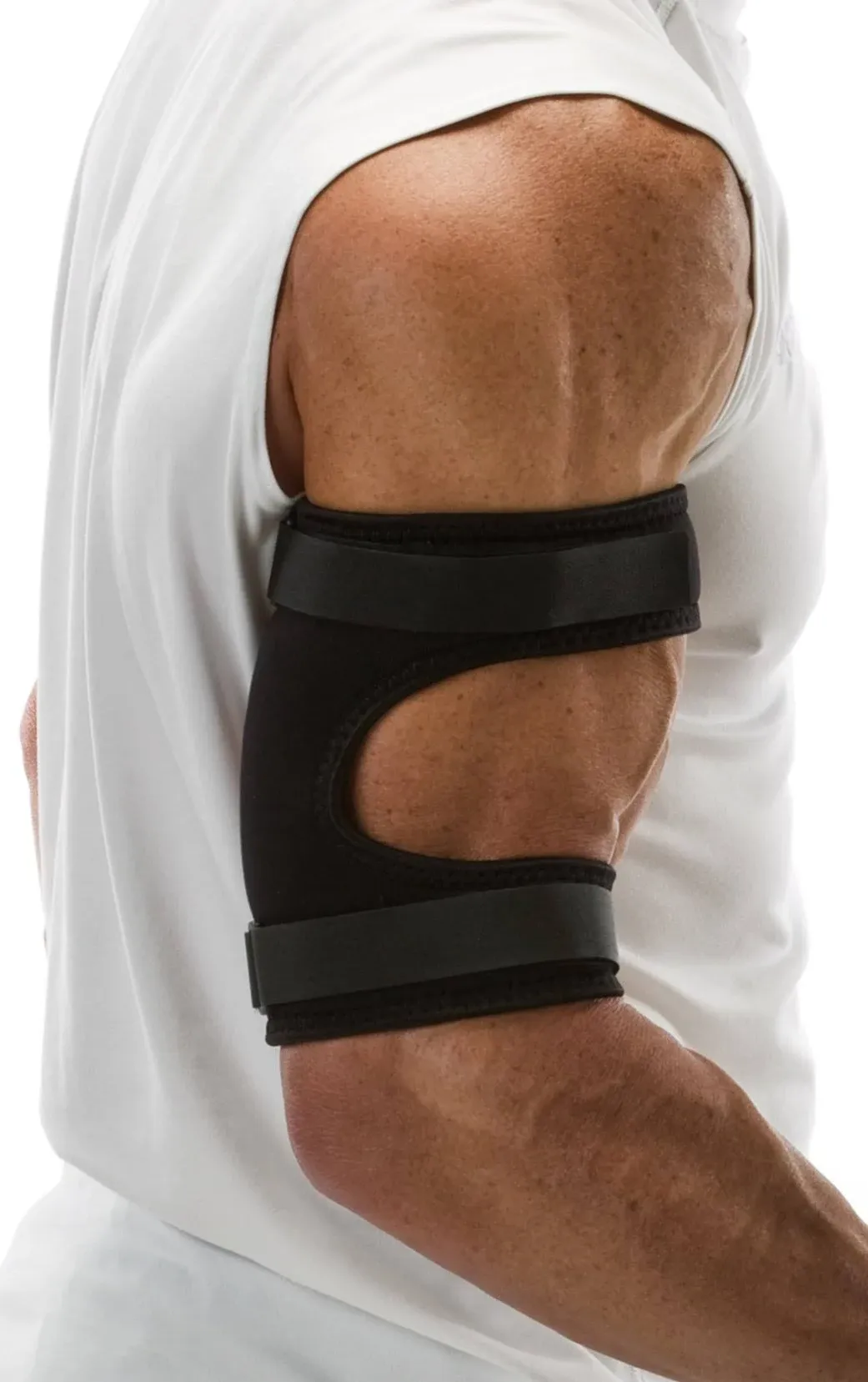 Cho-Pat Bicep/Tricep Cuff, Eases and Prevents Bicep/Tricep Tendonitis, Strain, Injury, Inflammation, and Pain, Black, Large