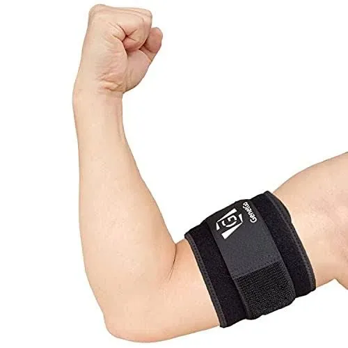 Bicep & Tricep Tendonitis Brace Compression Sleeve - Pain Relief for Bicep and Tricep Muscle Strains, Upper Arm Support (L/XL Width-4")