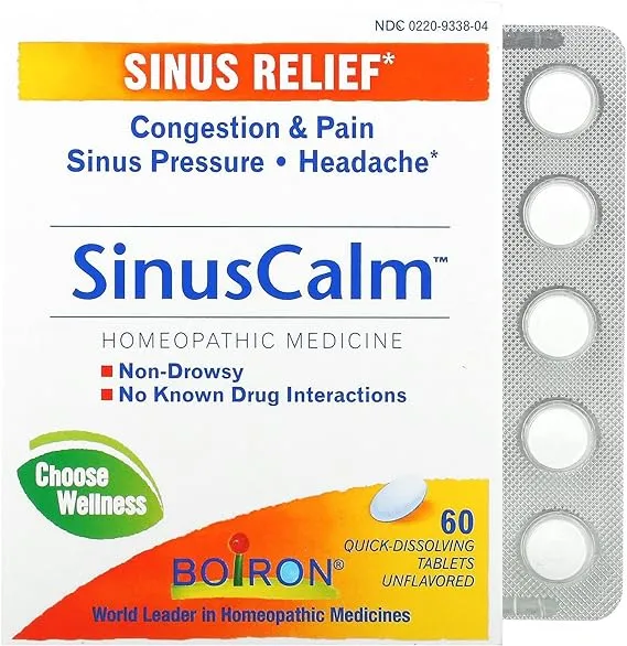 Boiron Sinusalia, 60 Tablets, Homeophathic Medicine for Sinus Relief