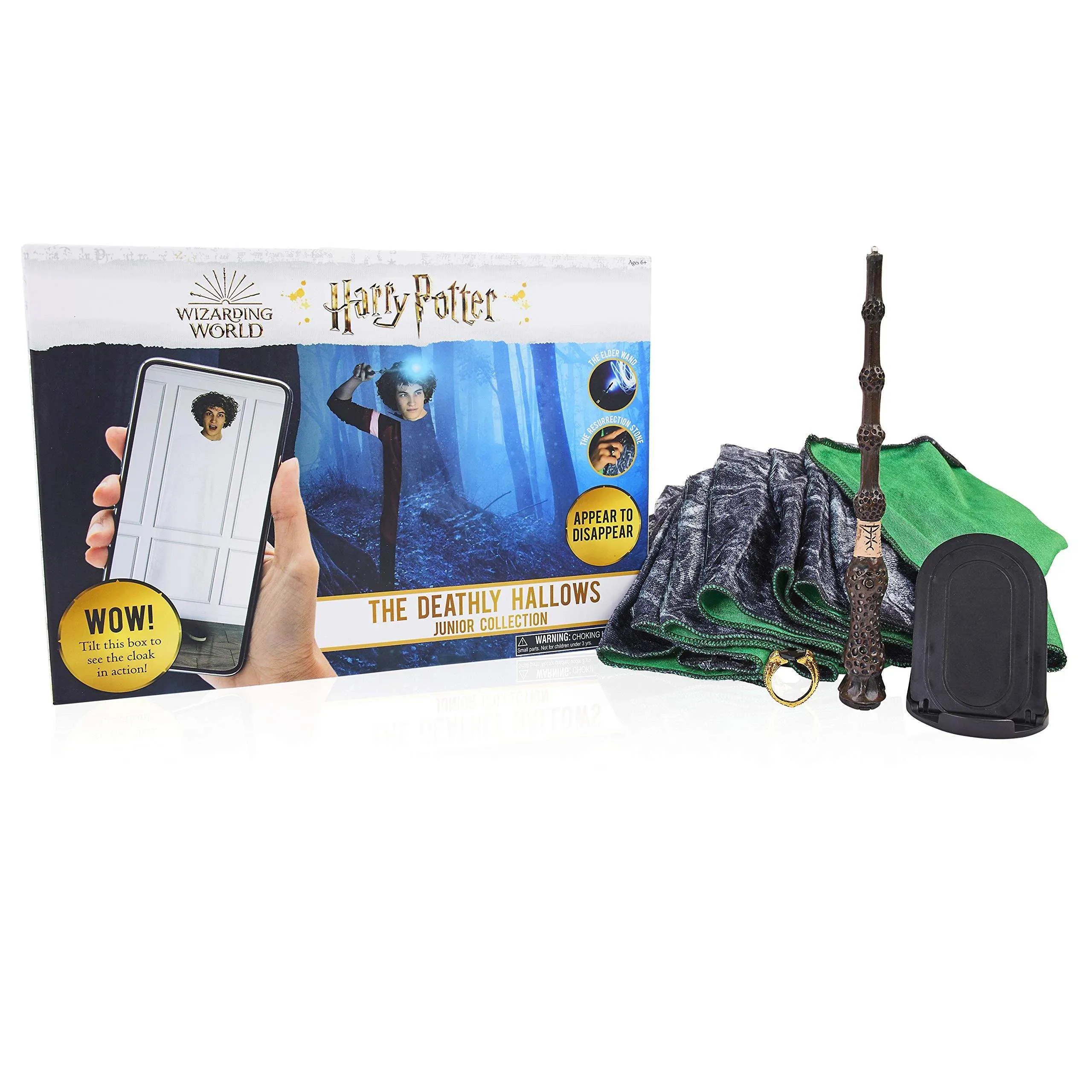 Wow! Stuff Collection The Deathly Hallows Junior Collection - Invisibility Cloak, Elder Wand and Resurrection Stone Harry Potter (WW-1171US-AMZ)