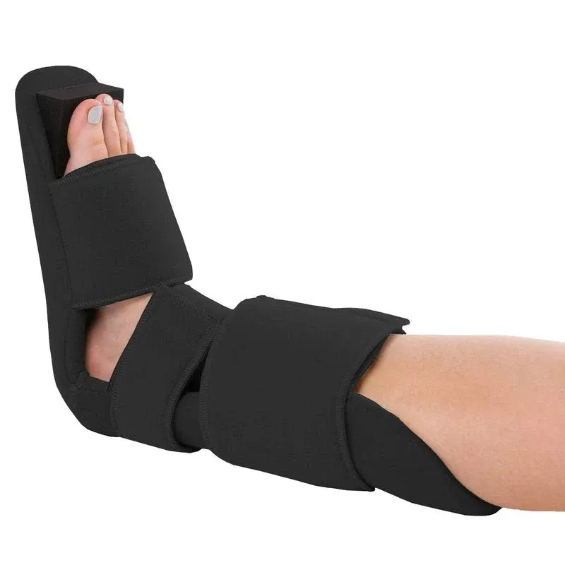 Braceability Padded 90 Degree Soft Nighttime Boot Splint - M Black