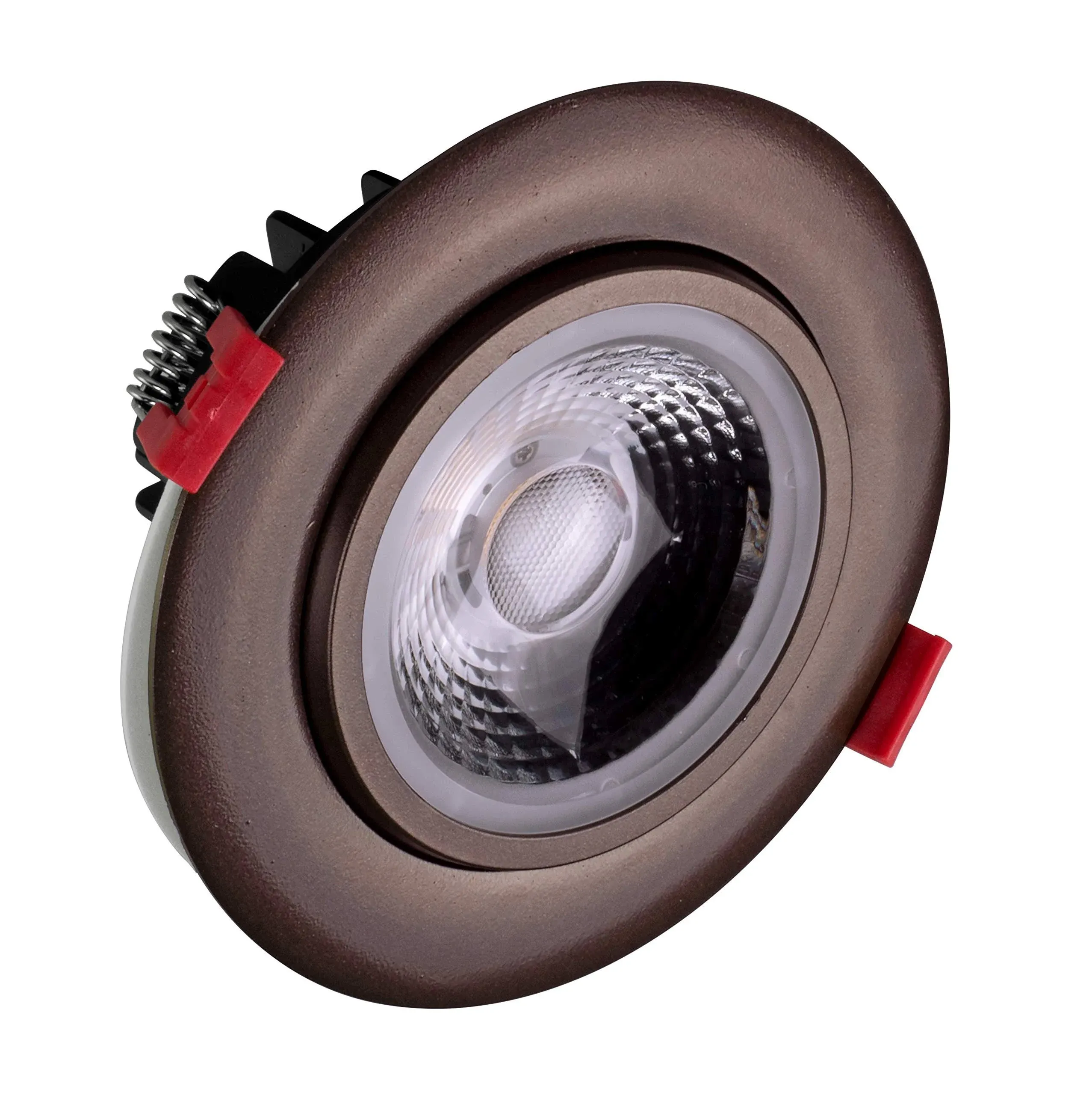 Nicor Lighting DGD411203KRDOB 4 in. Oil-Rubbed Bronze LED Gimbal Recessed ...