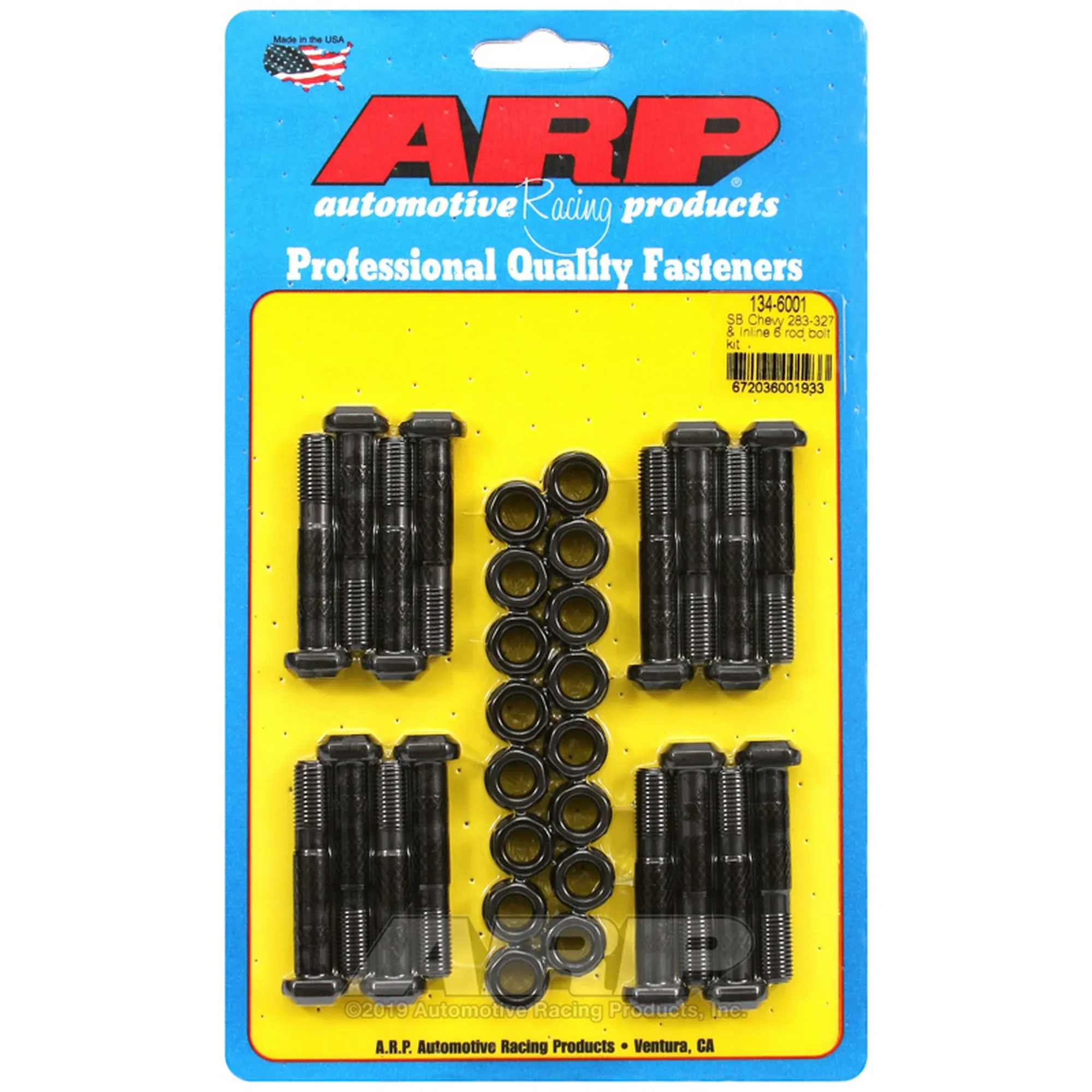 ARP 154-6002 Black Ford 289-302 standard rod bolt kit