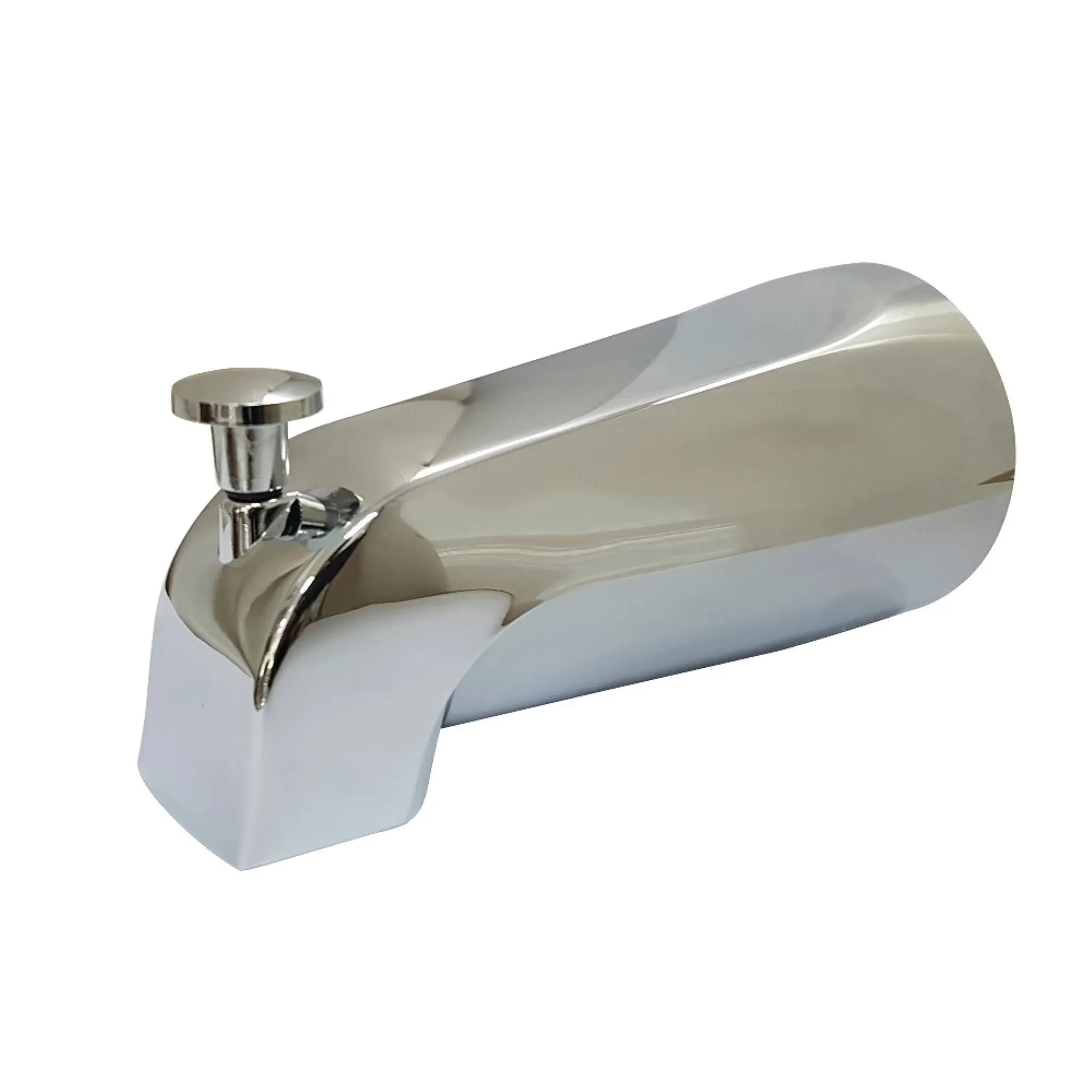 Kingston Brass K1213a8 Rear Threaded Tub Spout with Top Diverter, Brushed Nickel