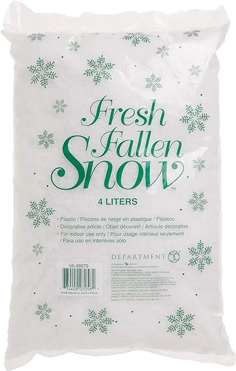 Department 56 Village Landscape Accessories Fresh Fallen Decorative Snow, 7 Ounces, White