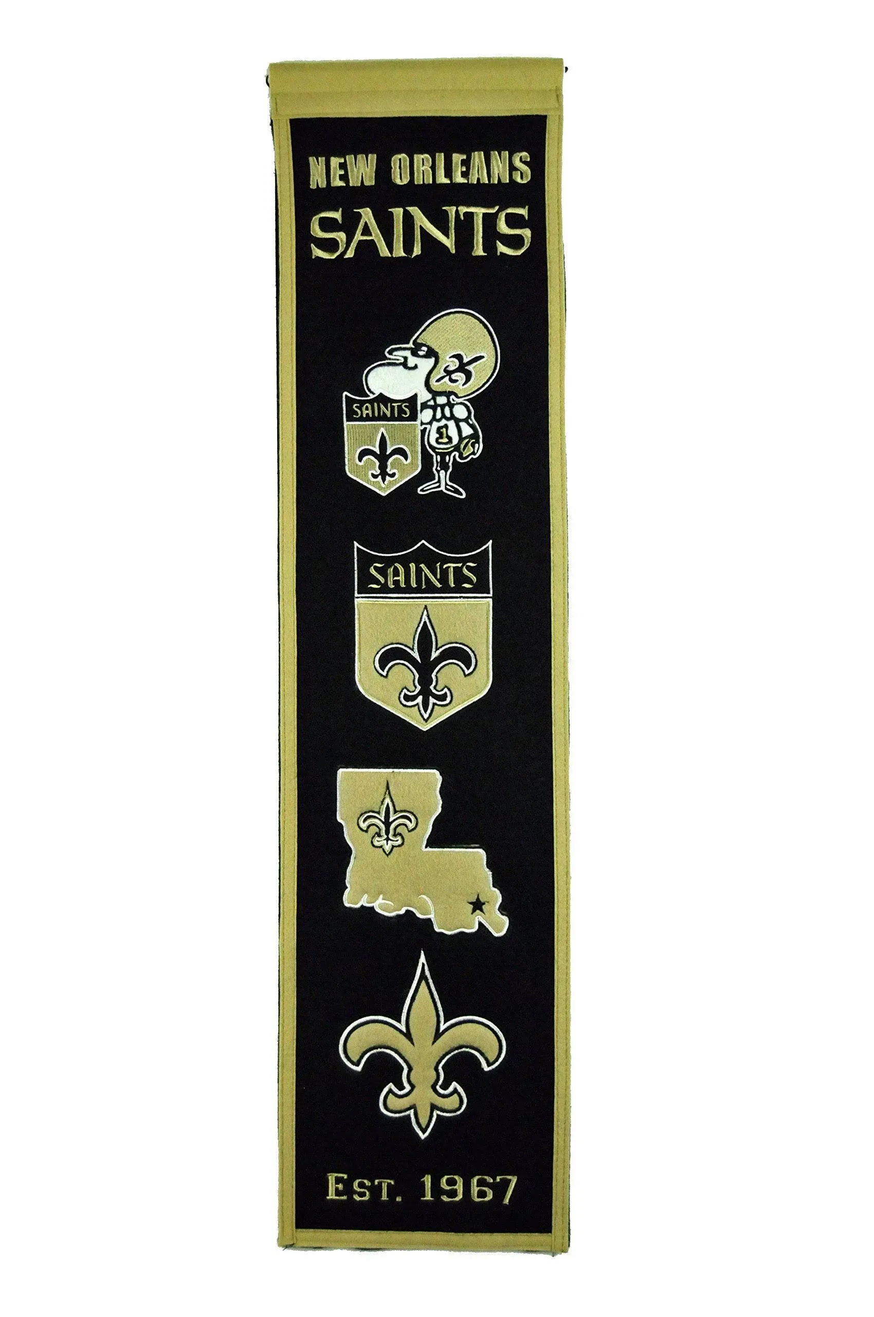 New Orleans Saints 8" x 32" Heritage Banner