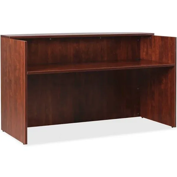 Lorell Essentials Series Reception Desk, Cherry